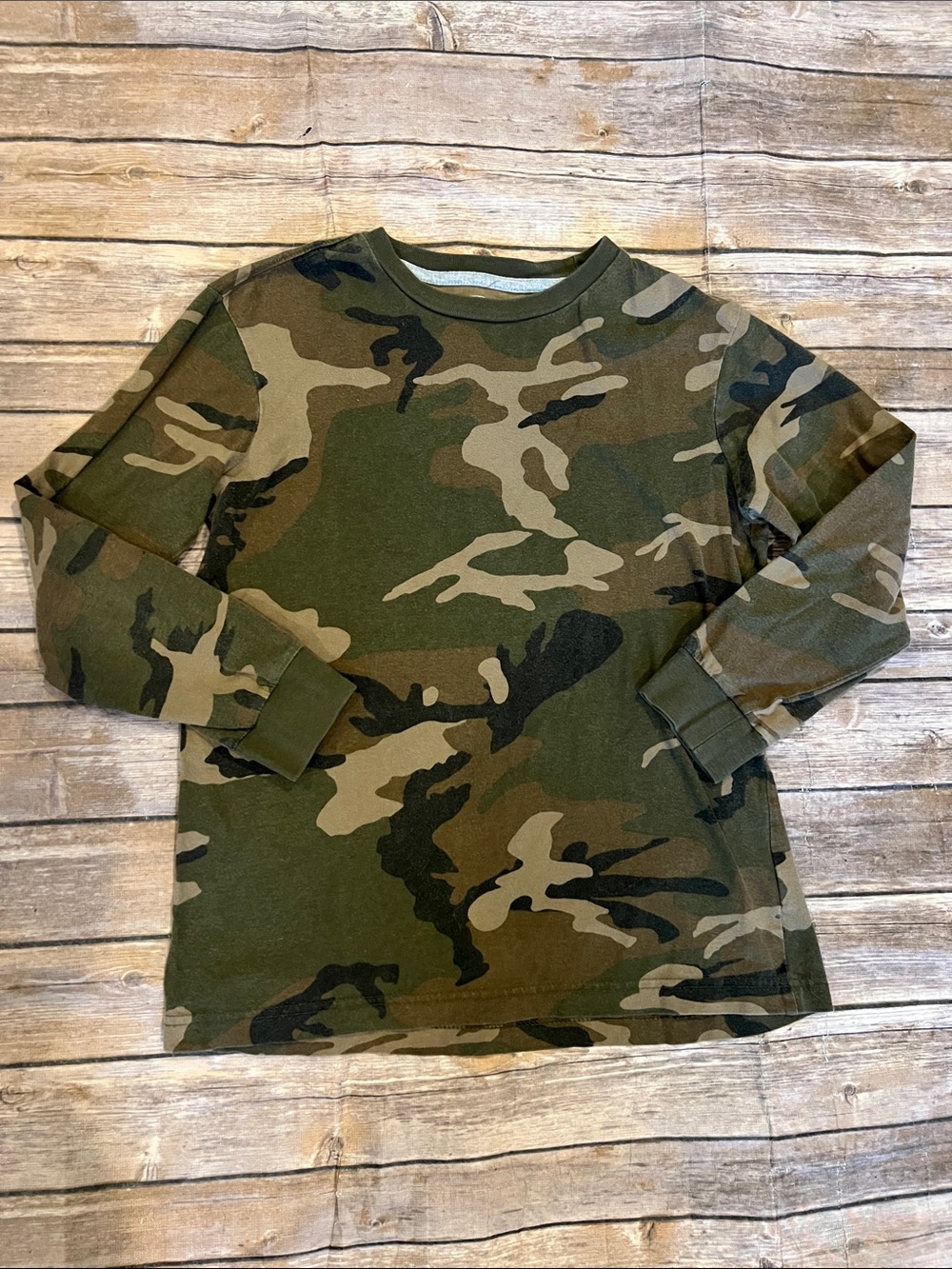 Old Navy Boys Size L (10/12) Camo Long Sleeve Shirt
